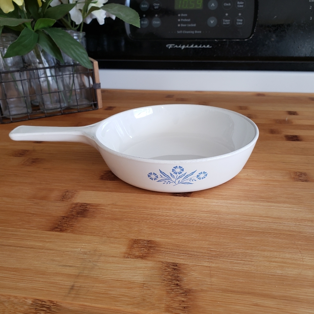 Blue Cornflower Corning Ware Small Skillet